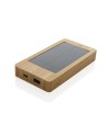 Bambusowy power bank 8000 mAh, ładowarka słoneczna