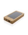 Bambusowy power bank 8000 mAh, ładowarka słoneczna