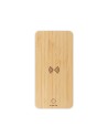 Bambusowy bezprzewodowy power bank 8000 mAh B`RIGHT, ładowarka bezprzewodowa 15W | Benson