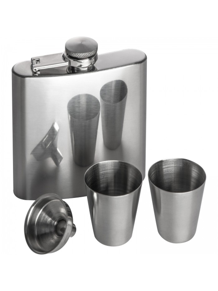 Piersiówka 178 ml z 2 kieliszkami FAITH