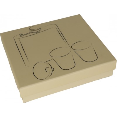 Piersiówka 178 ml z 2 kieliszkami FAITH