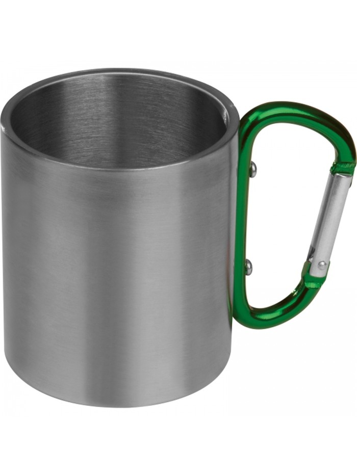 Kubek metalowy z karabińczykiem 200 ml ANGELICA