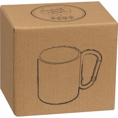 Kubek metalowy z karabińczykiem 200 ml ANGELICA