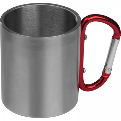 Kubek metalowy z karabińczykiem 200 ml ANGELICA