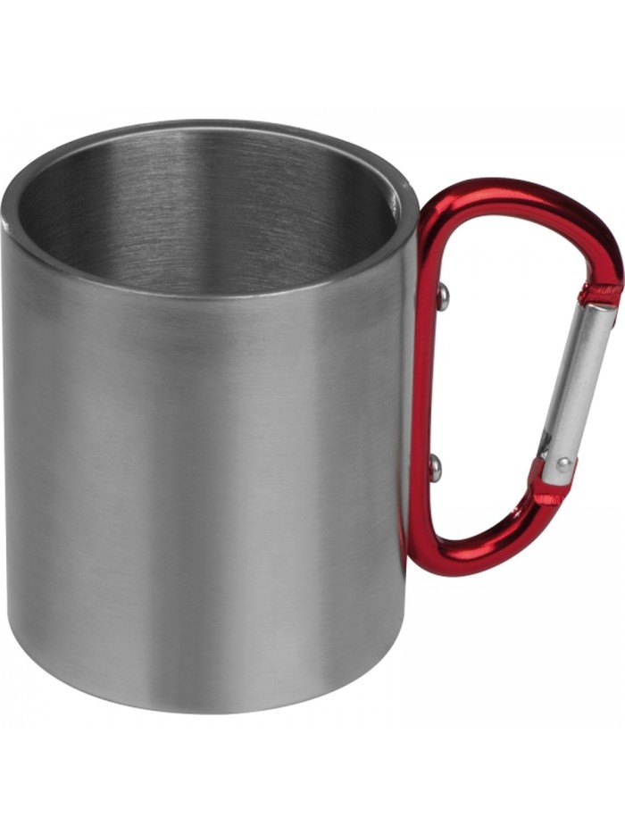Kubek metalowy z karabińczykiem 200 ml ANGELICA