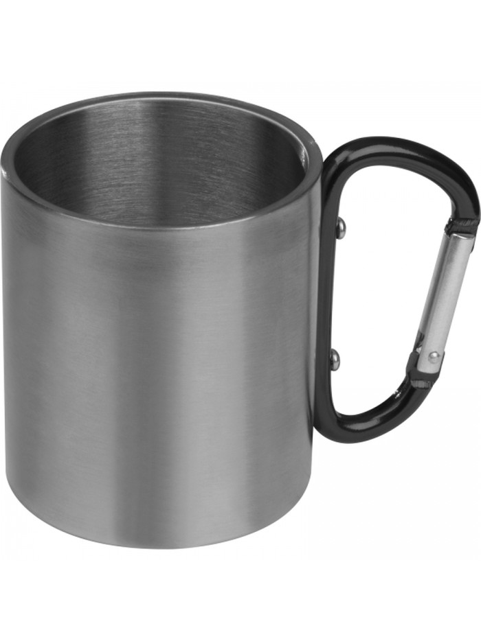 Kubek metalowy z karabińczykiem 200 ml ANGELICA