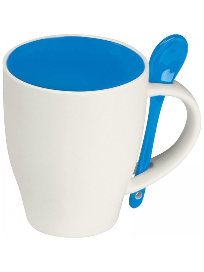 Kubek ceramiczny z łyżeczką 250 ml ARMANDO