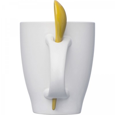 Kubek ceramiczny z łyżeczką 250 ml ARMANDO