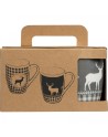 Zestaw 2 świątecznych kubków porcelanowych 300 ml ARMIN