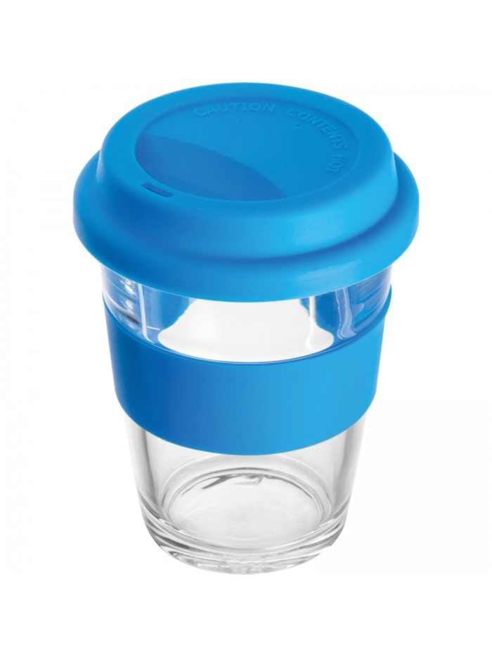 Kubek szklany z pokrywką 300 ml AMANDA