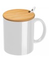 Kubek ceramiczny z łyżeczką 300 ml LOTHAR
