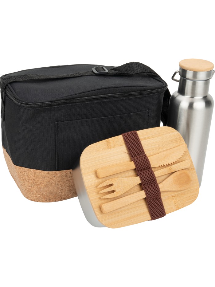 Zestaw lunch box, butelka 500 ml i torba termiczna BRIGITTE