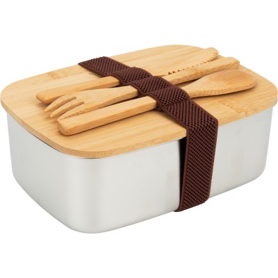 Zestaw lunch box, butelka 500 ml i torba termiczna BRIGITTE