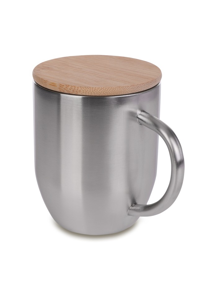 Kubek stalowy Maloy 350 ml , srebrny