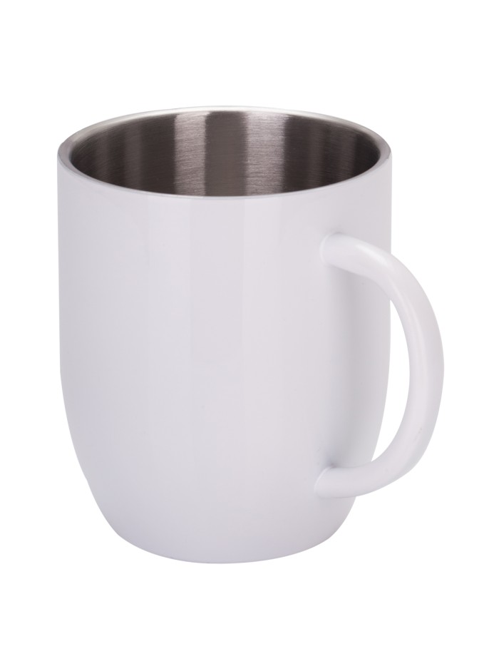 Kubek stalowy Day 350 ml, biały