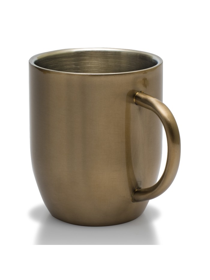 Kubek stalowy Dusk 350 ml, złoty