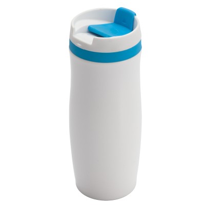 Kubek termiczny Viki 390 ml, czarny/biały