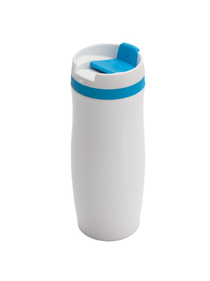 Kubek termiczny Viki 390 ml, czarny/biały