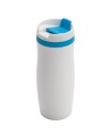 Kubek termiczny Viki 390 ml, czarny/biały