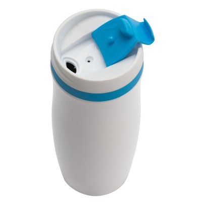 Kubek termiczny Viki 390 ml, czarny/biały