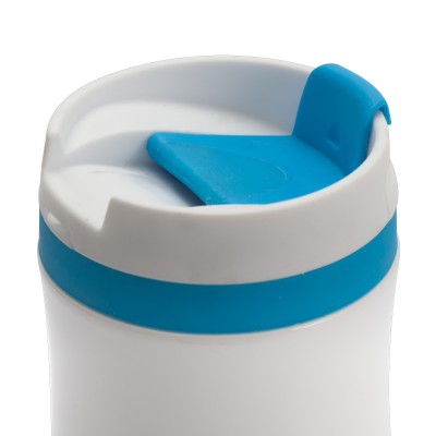 Kubek termiczny Viki 390 ml, czarny/biały