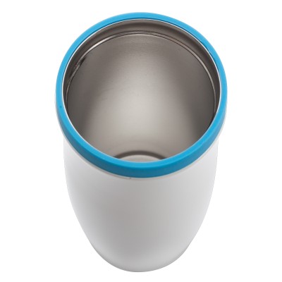 Kubek termiczny Viki 390 ml, czarny/biały