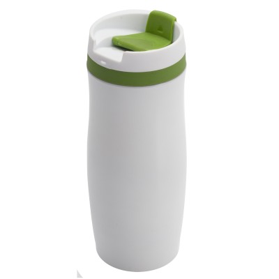 Kubek termiczny Viki 390 ml, czarny/biały