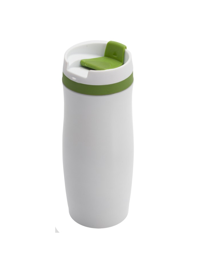 Kubek termiczny Viki 390 ml, czarny/biały