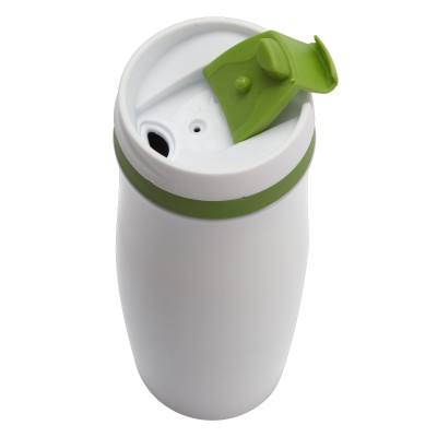 Kubek termiczny Viki 390 ml, czarny/biały