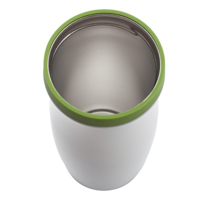 Kubek termiczny Viki 390 ml, czarny/biały