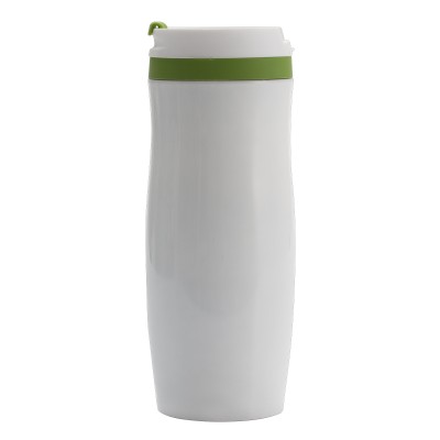 Kubek termiczny Viki 390 ml, czarny/biały