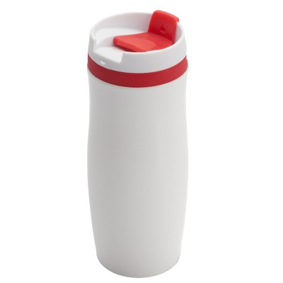 Kubek termiczny Viki 390 ml, czarny/biały