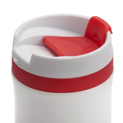 Kubek termiczny Viki 390 ml, czarny/biały
