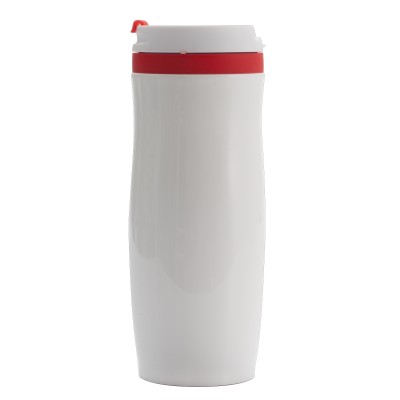 Kubek termiczny Viki 390 ml, czarny/biały
