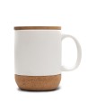 Kubek ceramiczny z bambusową przykrywką Giulia, czarny