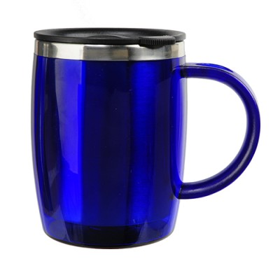 Kubek termiczny Barrel 400 ml, niebieski