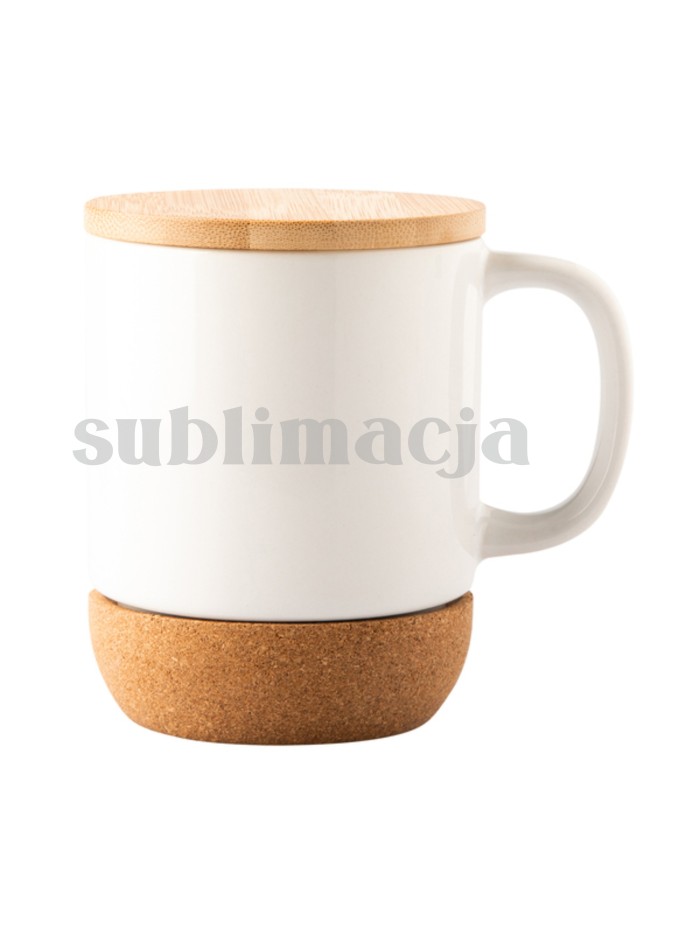 Kubek ceramiczny z powłoką sublimacyjną Giulio, biały