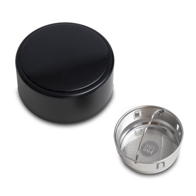 Kubek termiczny z termometrem Falco 420 ml, czarny