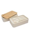 Victor lunch box podwójny 1000 ml, beżowy