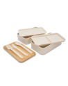 Victor lunch box podwójny 1000 ml, beżowy