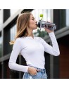 Bidon Feelsogood 700 ml, niebieski/szary