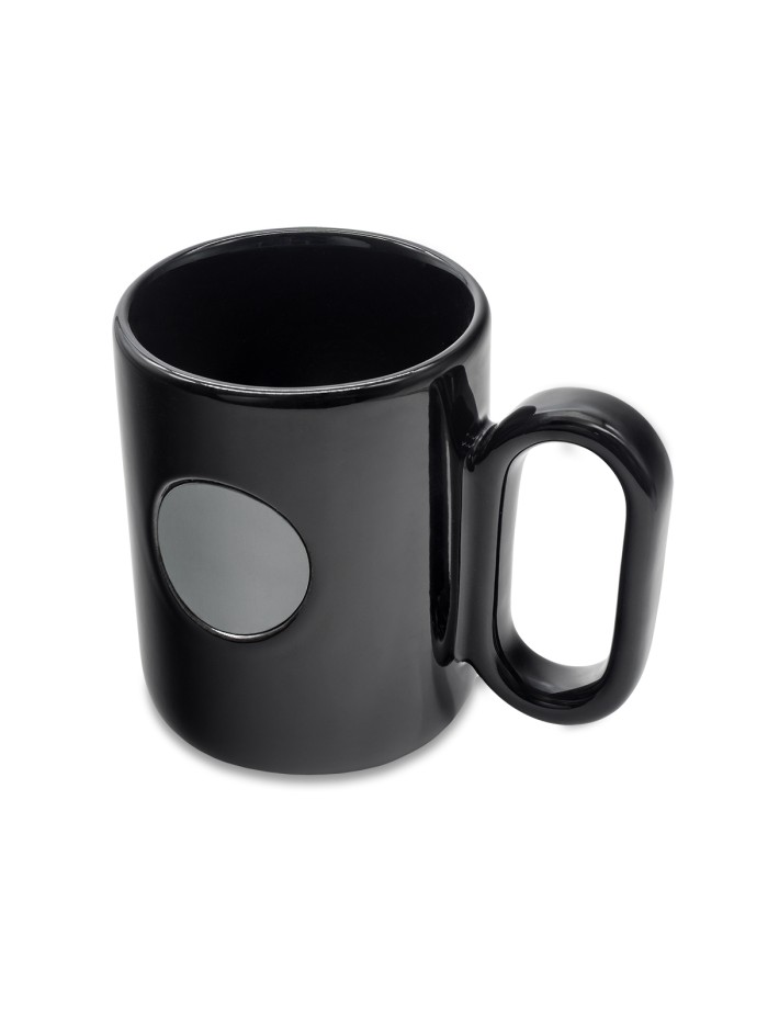 Kubek ceramiczny Pery 480 ml, czarny