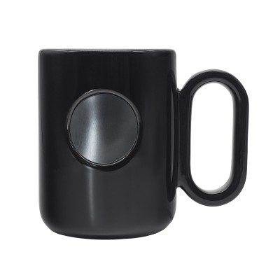 Kubek ceramiczny Pery 480 ml, czarny