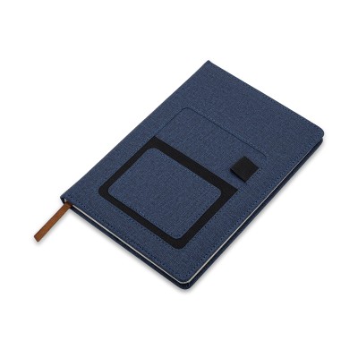 Notes z kieszonką na telefon Irun, szary