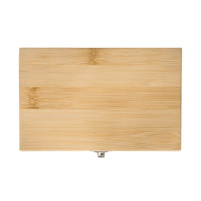 Zestaw do wina w bambusowym pudełku Sommelier, beżowy