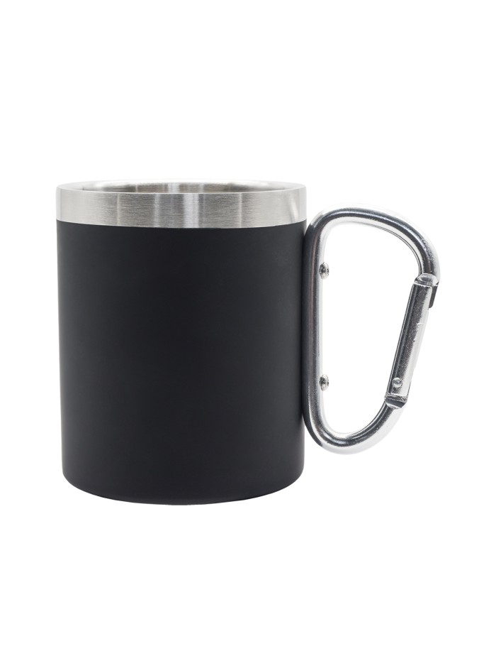 Kubek stalowy Magaro 300 ml, czarny