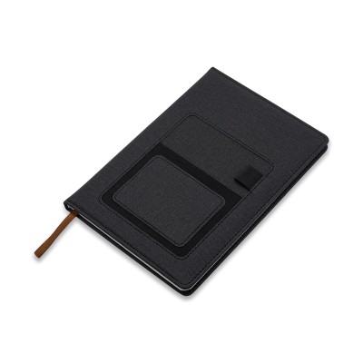 Notes z kieszonką na telefon Irun, szary