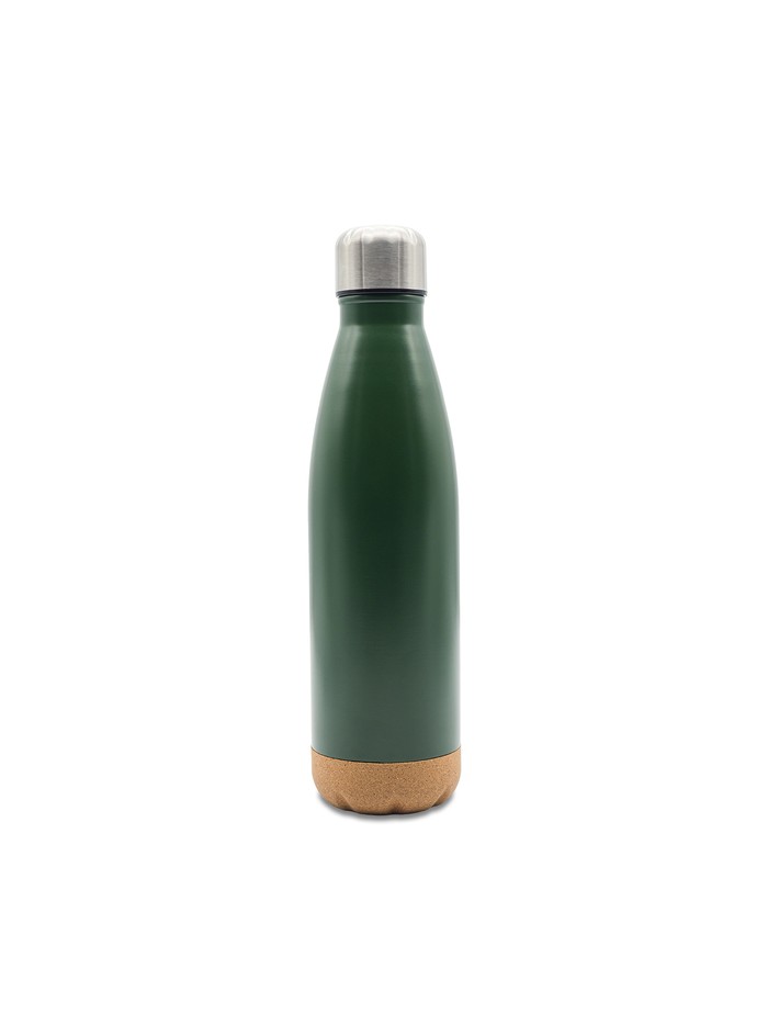 Butelka termiczna z korkowym spodem Jowi 500 ml, granatowy