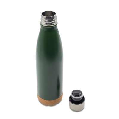 Butelka termiczna z korkowym spodem Jowi 500 ml, granatowy
