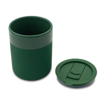 Kubek ceramiczny Caldo 370 ml, czerwony